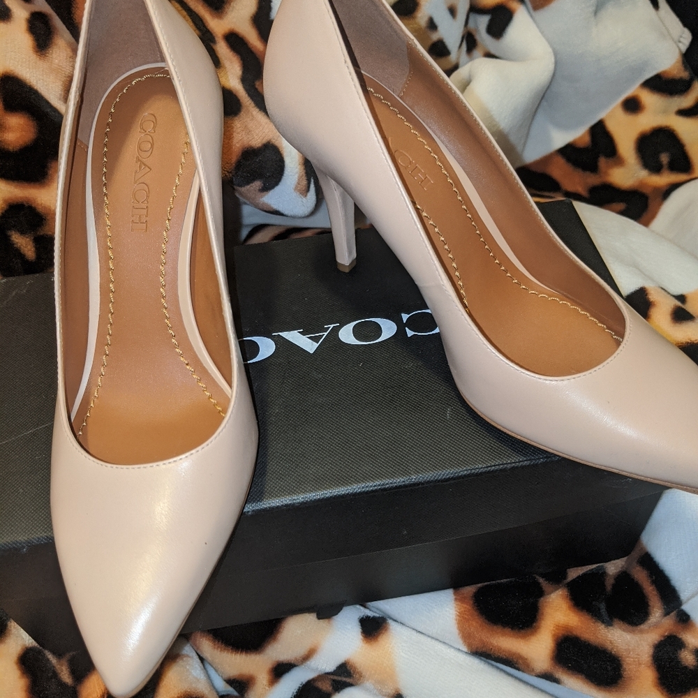Coach nude heels